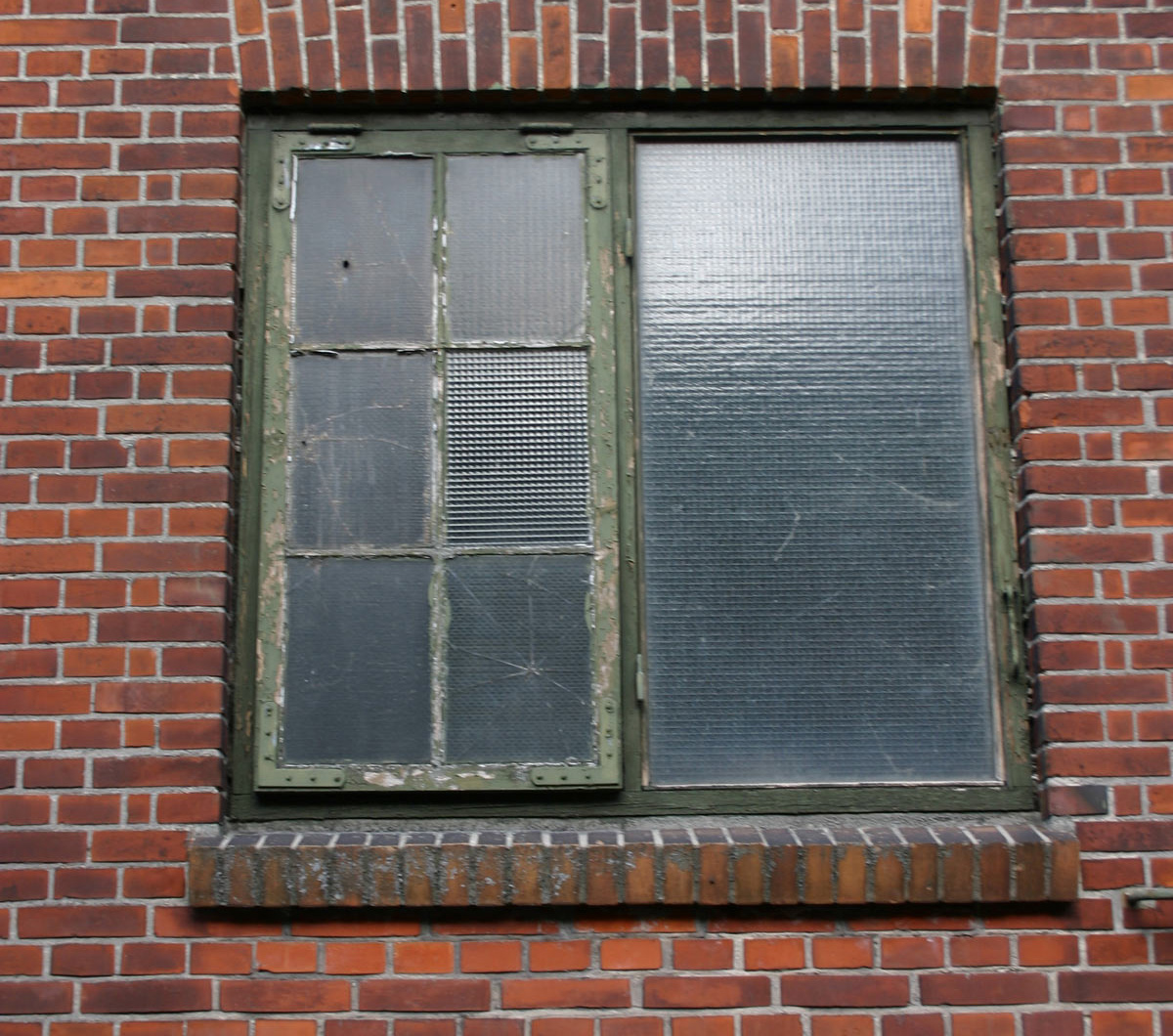 window on a brick
