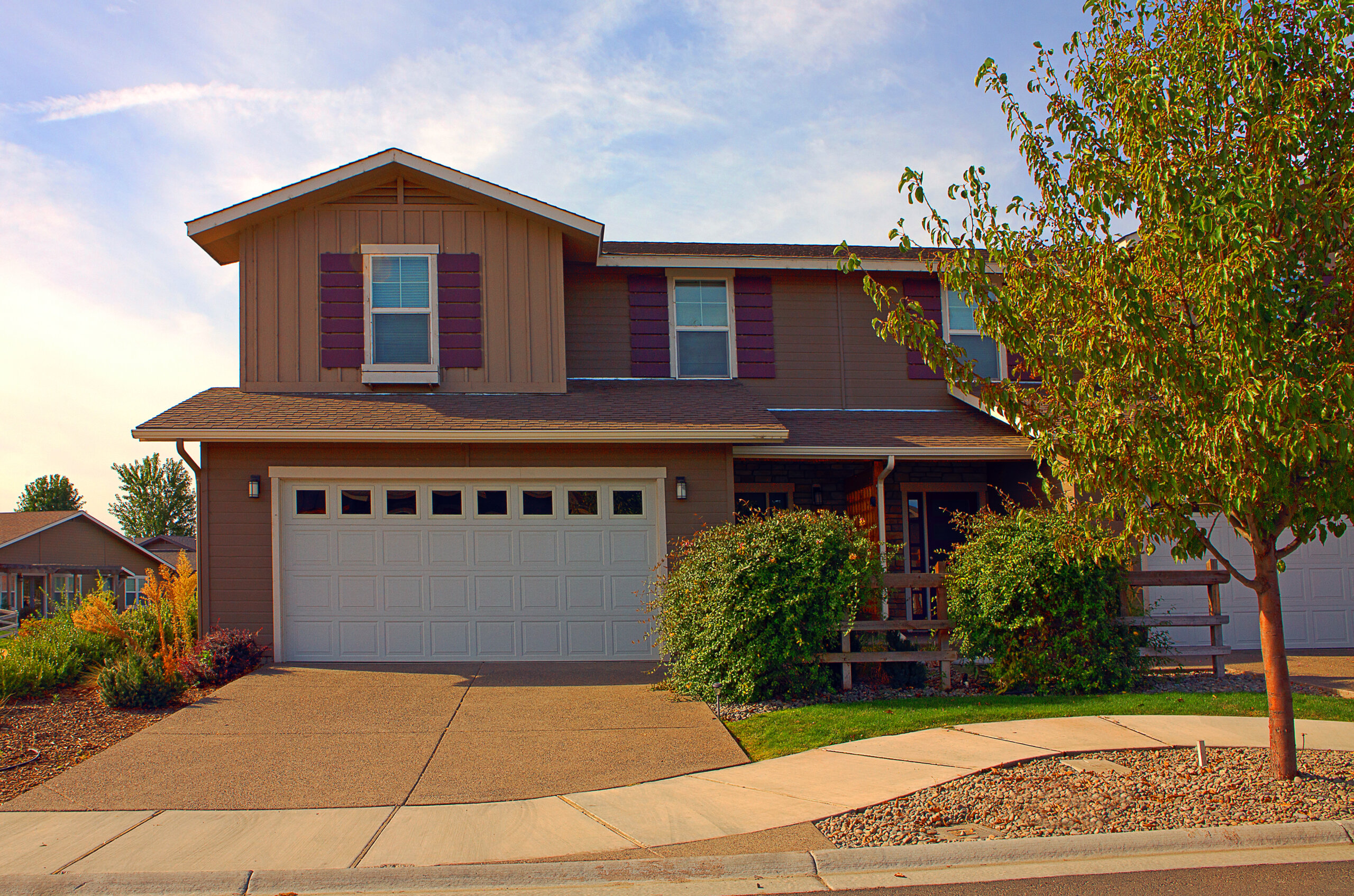 Zillah,USA,House and driveway in suburban neighborhood House and driveway in suburban neighborhood